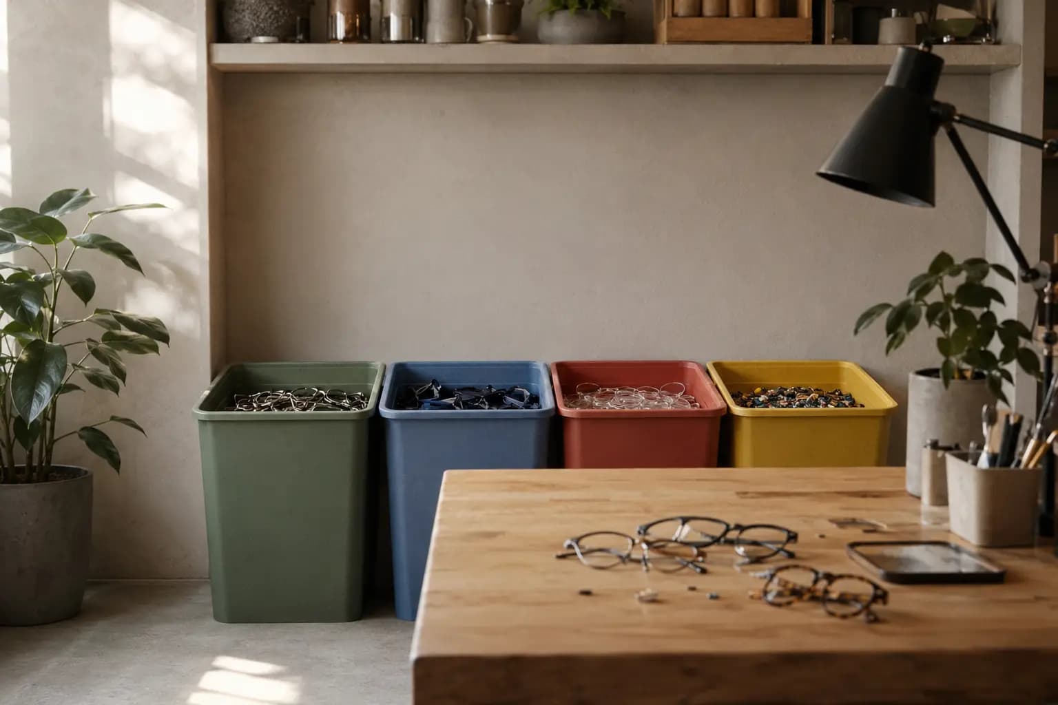 Filière de recyclage des montures non réparables
